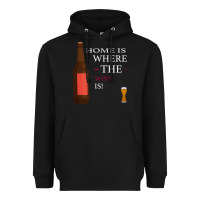 Black HOME IS WHERE THE WINE IS Heavyweight Hoodie - Bettercallsaul