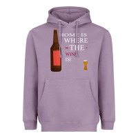 Lavender HOME IS WHERE THE WINE IS Heavyweight Hoodie - Bettercallsaul