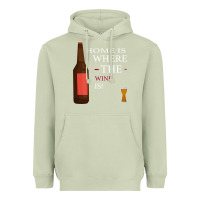 Home Is Where The Wine Is Heavyweight Hoodie | Teevron