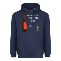 Navy HOME IS WHERE THE WINE IS Heavyweight Hoodie - Bettercallsaul