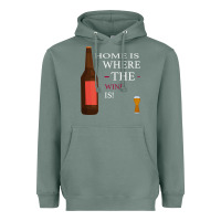 Sage HOME IS WHERE THE WINE IS Heavyweight Hoodie - Bettercallsaul