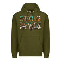 Army Green show mom donkey Premium Hoodie - BarkalooDesign
