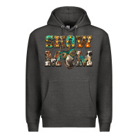 Charcoal Heather show mom donkey Premium Hoodie - BarkalooDesign