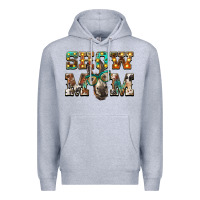 Heather Grey show mom donkey Premium Hoodie - BarkalooDesign