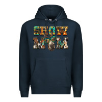 Navy show mom donkey Premium Hoodie - BarkalooDesign
