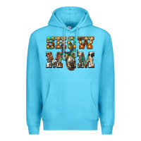 Ocean Blue show mom donkey Premium Hoodie - BarkalooDesign