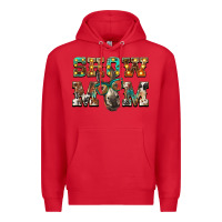 Red show mom donkey Premium Hoodie - BarkalooDesign