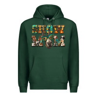 Sports Green show mom donkey Premium Hoodie - BarkalooDesign