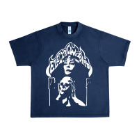Navy Electric Wizard Urban Heavy Tee - Craftify