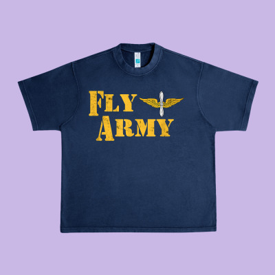Vintage Fly Army Military Pilot Army Aviation Branch Urban Heavy Tee Designed By Craftify