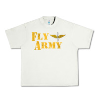 Pistachio Vintage Fly Army Military Pilot Army Aviation Branch Urban Heavy Tee - Craftify