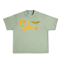 Oil Green Vintage Fly Army Military Pilot Army Aviation Branch Urban Heavy Tee - Craftify