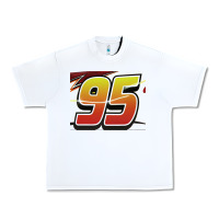 White No 95 McQueen Urban Heavy Tee - Craftify