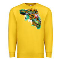 Lemon Florida Map Sunflower Cactus Serape Premium Sweatshirt - RanaPortraitStore