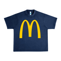 Navy mcd onald's golden arches Urban Heavy Tee - Craftify