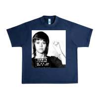 Navy Jane Fonda Mugshot GIFT Urban Heavy Tee - Craftify