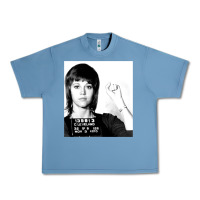 Pebble Blue Jane Fonda Mugshot GIFT Urban Heavy Tee - Craftify