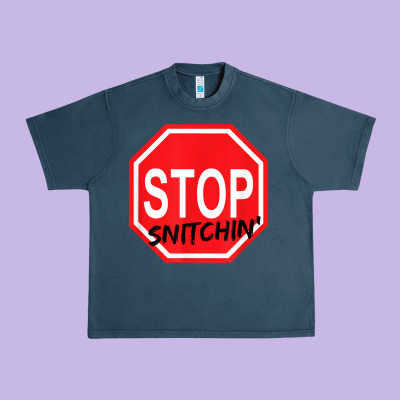Stop Snitching Stop Snitchin T Shirt Urban Heavy Tee Designed By Craftify
