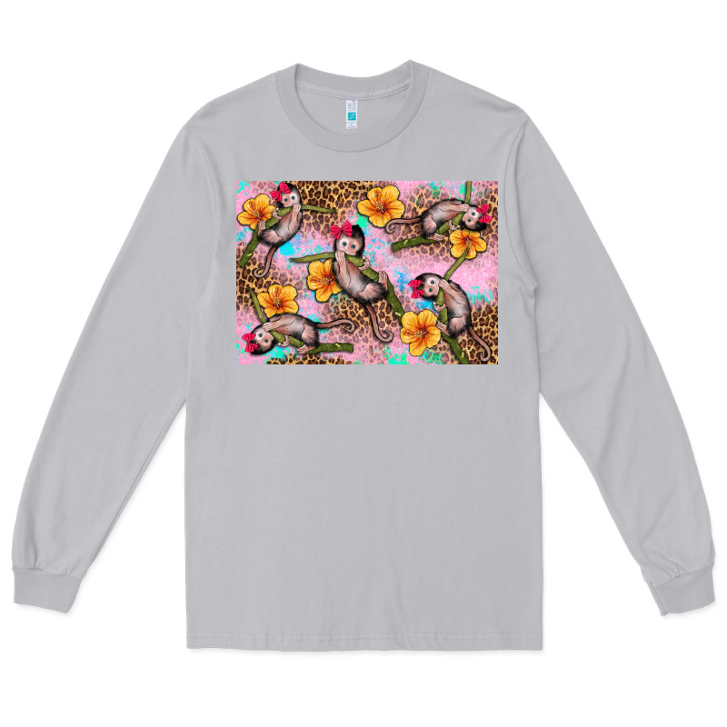Baby Monkey Flowers Long Sleeve Tee by Artiststas | Teevron