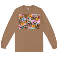 Toasted Coconut Baby monkey flowers Long Sleeve Tee - Artiststas