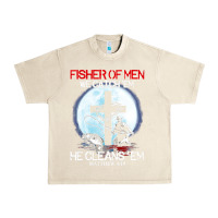 Sandshell fisher of men we catch  em he cleans  em matthew 4 19 Urban Heavy Tee - Craftify