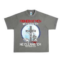 Tornado fisher of men we catch  em he cleans  em matthew 4 19 Urban Heavy Tee - Craftify