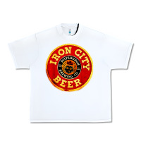 White #beer irons city Urban Heavy Tee - Craftify