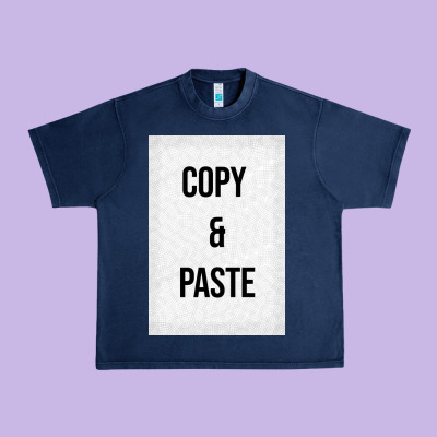 Copy Paste Urban Heavy Tee Designed By Craftify
