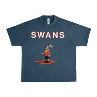 Midnight Navy Swans Urban Heavy Tee - Craftify