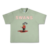 Oil Green Swans Urban Heavy Tee - Craftify