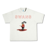 Pistachio Swans Urban Heavy Tee - Craftify