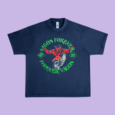 Vagos Mc Urban Heavy Tee Designed By Craftify