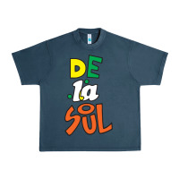 Midnight Navy De La Soul Print Urban Heavy Tee - Craftify