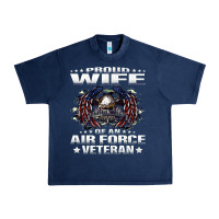 Navy proud wife of an air force veteran military vet spouse gifts premium m Urban Heavy Tee - Craftify