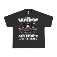 Pigment Black proud wife of an air force veteran military vet spouse gifts premium m Urban Heavy Tee - Craftify