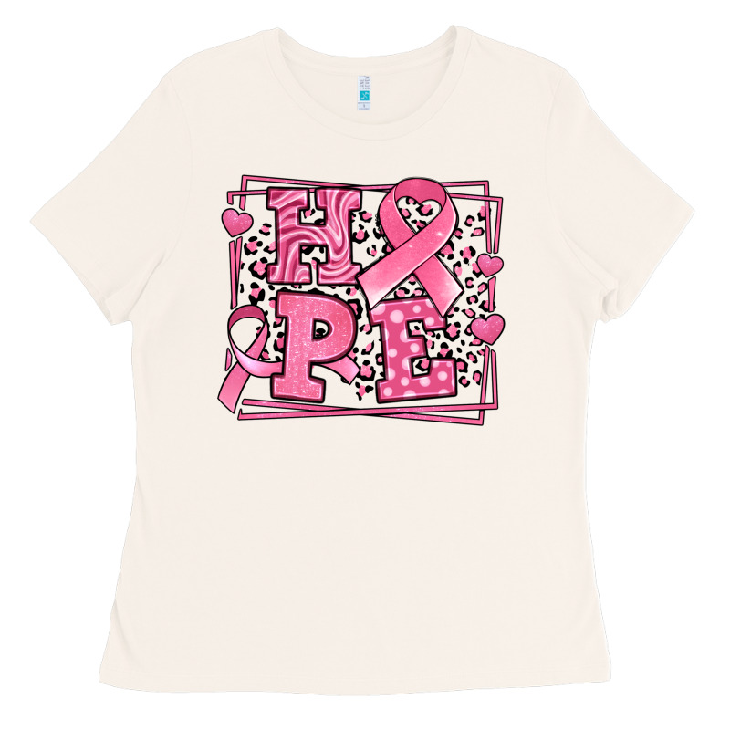Hope Breast Cancer Awareness Ribbon Ladies Tee by LillyAllenDesigns | Teevron