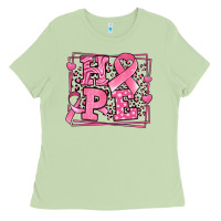 Matcha hope breast cancer awareness ribbon Ladies Tee - LillyAllenDesigns