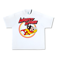 White the mighty mouse Urban Heavy Tee - InspiraDesign