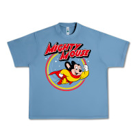 Pebble Blue the mighty mouse Urban Heavy Tee - InspiraDesign