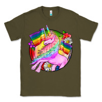 Army Green Pride unicorn Classic Tee - FaDigitalArtStudio