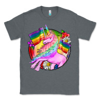 Charcoal Heather Pride unicorn Classic Tee - FaDigitalArtStudio