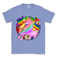 Colony Blue Pride unicorn Classic Tee - FaDigitalArtStudio