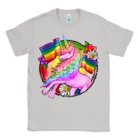 Moon Dust Pride unicorn Classic Tee - FaDigitalArtStudio
