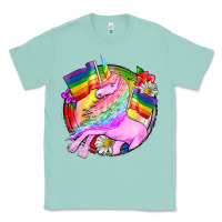 Seafoam Pride unicorn Classic Tee - FaDigitalArtStudio