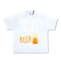 White Hocus Pocus I Need Beer To Focus Funny Halloween Witch 1 Urban Heavy Tee - InspiraDesign