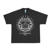 Pigment Black Universite Paris La Sorbonne Urban Heavy Tee - InspiraDesign