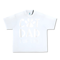 White funny cat dad fathers day gift shirt fur life cat tee Urban Heavy Tee - InspiraDesign
