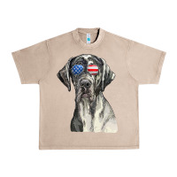 French Oak great dane sunglasses american usa flag 4th of july fourth t shirt Urban Heavy Tee - InspiraDesign