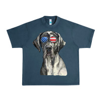 Great Dane Sunglasses American Usa Flag 4th Of July Fourth T Shirt Urban Heavy Tee | Teevron