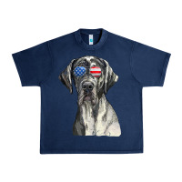 Navy great dane sunglasses american usa flag 4th of july fourth t shirt Urban Heavy Tee - InspiraDesign